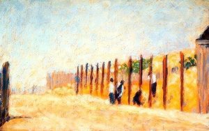 Palen inslaan door Georges Seurat
