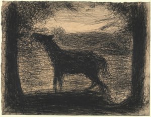 Veulen (Le Poulain), 1882-83 door Georges Seurat