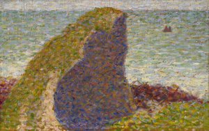 Georges Seurat - Le Bec du Hoc (Studie) door Georges Seurat