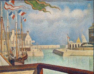 Porteen-Bessin, een zondag door Georges Seurat