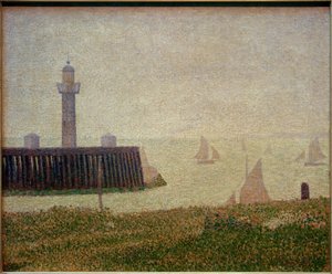 Punt van de havenpier van Honfleur door Georges Seurat