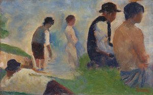 Studie voor door Georges Seurat