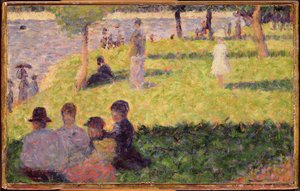 Studie voor een zondagmiddag op het eiland La Grande Jatte