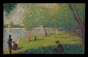 Studie voor "Een zondag op La Grande Jatte" door Georges Seurat
