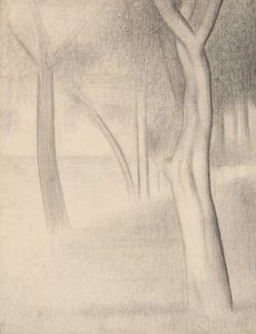 Bomen (studie voor La Grande Jatte) door Georges Seurat