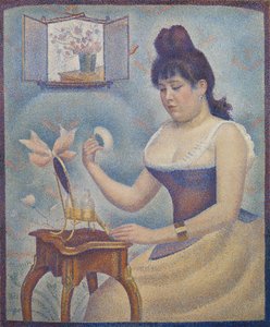Jonge vrouw die zichzelf poedert, ca. 1888-90