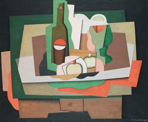 Stilleven op een tafel, 1925 door Georges Valmier