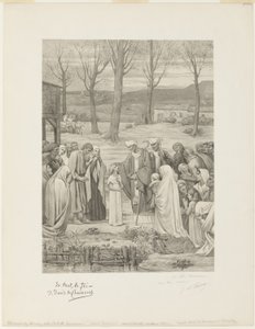 Pastoraal leven van Sainte Geneviève (middenpaneel)