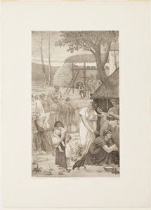 Pastoraal leven van Sainte Geneviève (rechterpaneel)