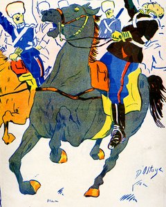 Bulgarije mobiliseert zijn troepen voor oorlog, 1908 door Georges d 1878 1937 Ostoya