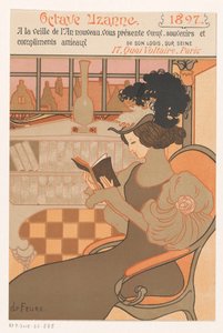Nieuwjaarswens van Octave Uzanne voor het jaar 1897 door Georges de Feure