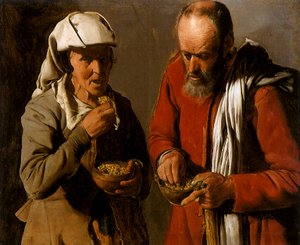 Boerenkoppel Eet, 1621 door Georges de La Tour
