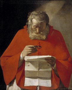 Sint Hiëronymus leest een brief, ca. 1628-1629