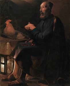Sint Petrus Berouwvol door Georges de La Tour