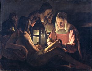 St. Sebastian Verzorgd door St. Irene en de Heilige Vrouwen door Georges de La Tour