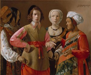 De Waarzegster, c.1635 door Georges de La Tour