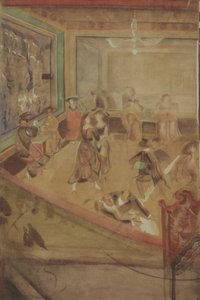 Café Pittoresk in Moskou door Georgy Bogdanovich Yakulov
