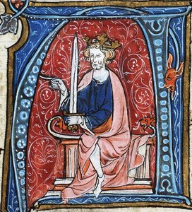 Conrad I de Jongere, koning van Oost-Frankrijk, uit Spieghel Historiael van Jacob van Maerlant, ca. 1330 (33526342263) door Georgia Levan Ramishvili from Tbilisi