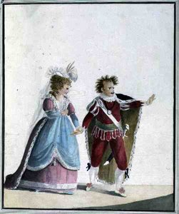 John Edwin (1749-90) en Sarah Siddons (1755-1831) door Georgiana Jane Keate