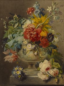 Boeket bloemen in een vaas