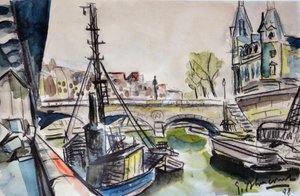 De Seine in Parijs 1948