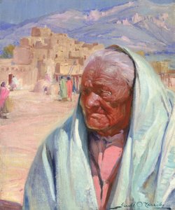 Antonio Concha, Oude Man van Taos, 1924 door Gerald Cassidy