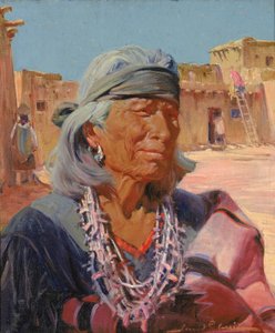 Oude Man van Zuni, Hogepriester Cacique, 1924