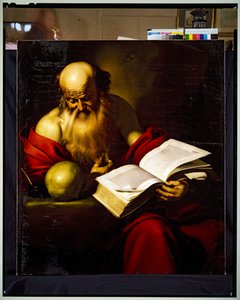 St. Hiëronymus door Gerard (1594 1660) Doullet