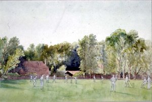 De Cricketwedstrijd door Gerard Chowne