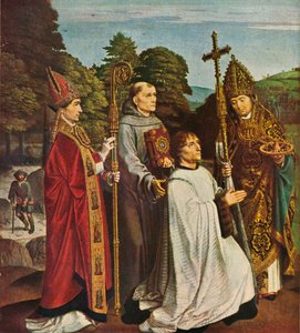 Canon Bernardijn Salviati en drie heiligen