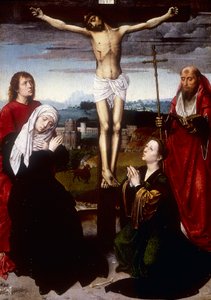 Kruisiging, begin 16e eeuw door Gerard David