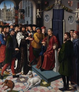 Het oordeel van Cambyses (linker paneel) door Gerard David