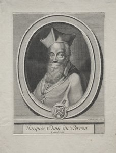 Kardinaal Jaques Davey Duperron door Gérard Edelinck