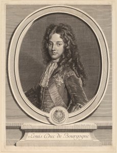 Lodewijk, Hertog van Bourgondië door Gerard Edelinck after François de Troy