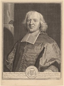 Jacques Benigne Bossuet door Gerard Edelinck after Hyacinthe Rigaud
