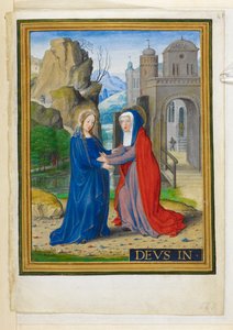 Add. 34294, f.61 De Visitatie, illustratie uit 