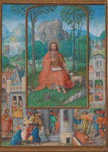 Manuscript Illuminatie met Scènes uit het Leven van Sint Johannes de Doper