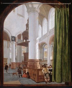 Dutch: Interieur van de Oude Kerk te Delft, 1654 Interior of the Old Church in Delft