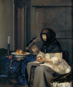 De Appelschiller door Gerard Ter Borch the Younger