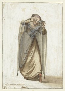 Venetiaanse courtisane door Gerard ter Borch
