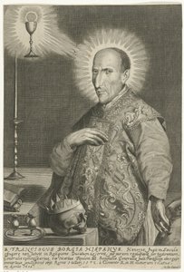 Portret van de heilige Franciscus Borgia door Gerard de Groos