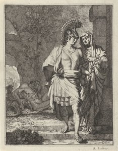 Aeneas en de Sibille van Cumae door Gerard de Lairesse