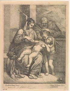 De Heilige Familie met Johannes de Doper door Gerard de Lairesse