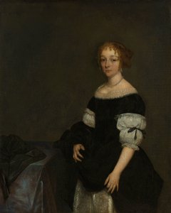 Aletta Pancras (1649-1707) vrouw van François de Vicq door Gerard ter Borch (II)