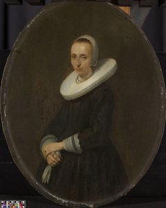 Johanna Bardoel (overleden na 1667). Echtgenote van Gerard van der Schalcke door Gerard ter Borch (II)