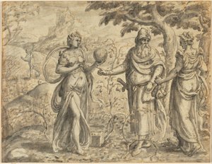 Het zaad ontvangen tussen de doornen, uit de gelijkenis van de zaaier, c. 1573