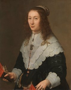 Catharina van Well (1626-1722), echtgenote van Guilliaam van Bleyswijk door Gerard van Kuijl