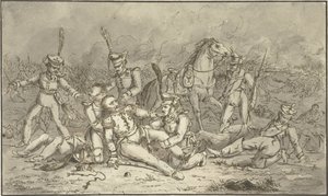 Gesneuvelde generaal door Gerardus Emaus de Micault