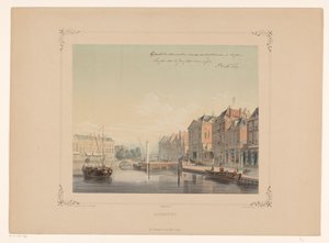 Gezicht op de Aalmarkt te Leiden
