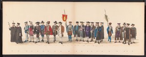 Maskerade van de Leidse studenten, 1875 (plaat 8) door Gerardus Johannes Bos